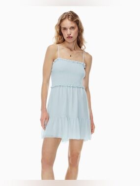 WILFRED baby blueTempest Sleeveless Mini Dress size small